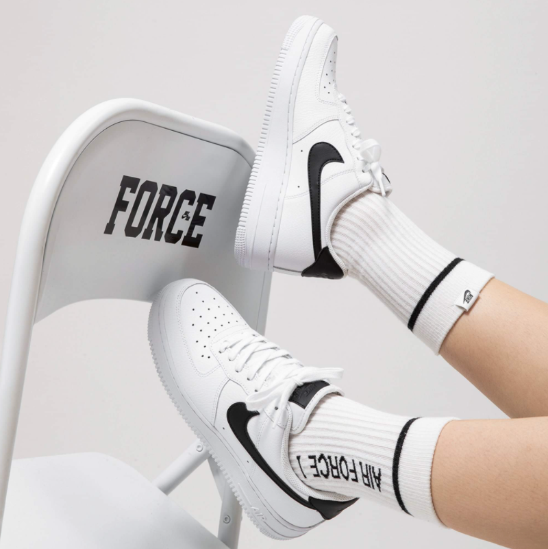  0109 - HÀNG CHÍNH HÃNG - GIÀY NIKE AIR FORCE 1 TRẮNG - SWOOSH ĐEN  - *WHITE/BLACK LOGO* - 2021** - Code: CT2302-100 