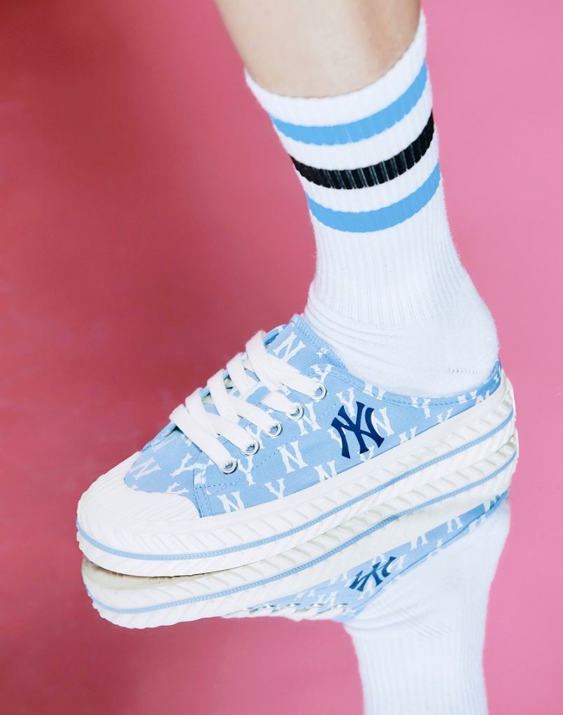 0402 - HÀNG CHÍNH HÃNG - GIÀY MULE ĐẠP GÓT Monogram Màu BLUE MONOGRAM - MONO BLUE - CODE 3AMUM212N-50BLL