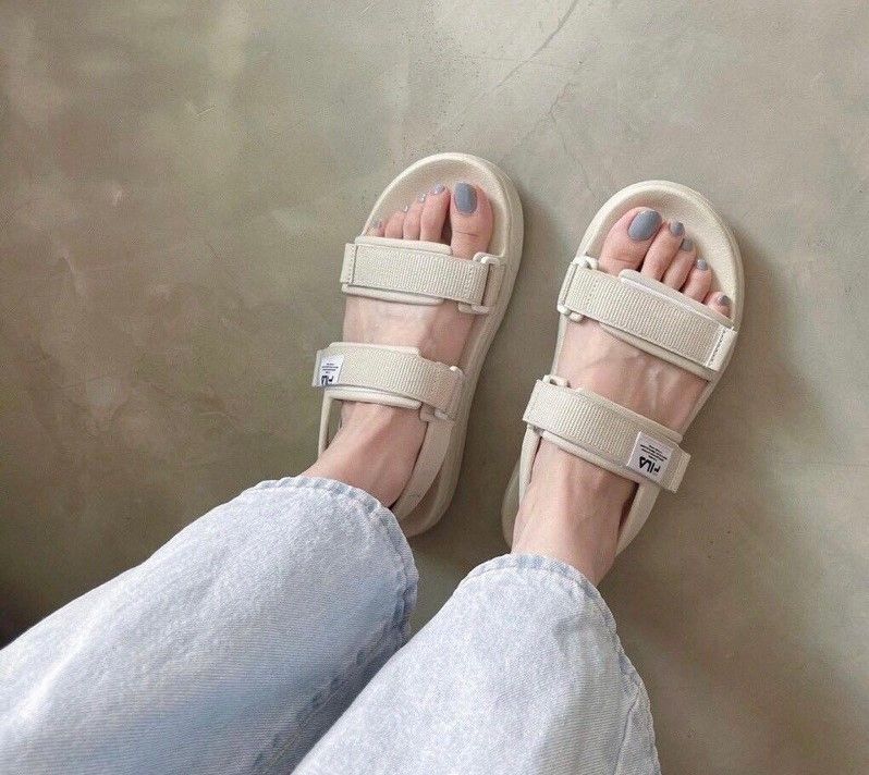 1008 - HÀNG CHÍNH HÃNG - GIÀY QUAI HẬU SANDAL FILA SURFY MÀU - * Beige Brown * - CODE:1SM01934E_925