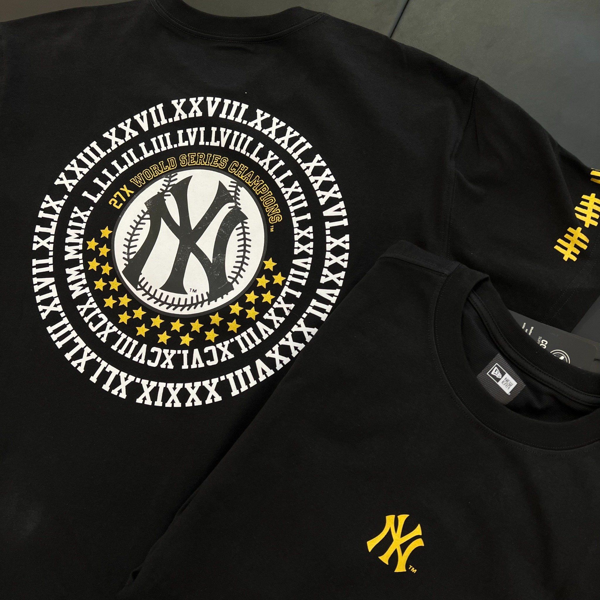 0715 - HÀNG CHÍNH HÃNG - ÁO THUN NEW ERA - NY TRỐNG ĐỒNG ĐEN - *BLACK* - Code: 12119411
