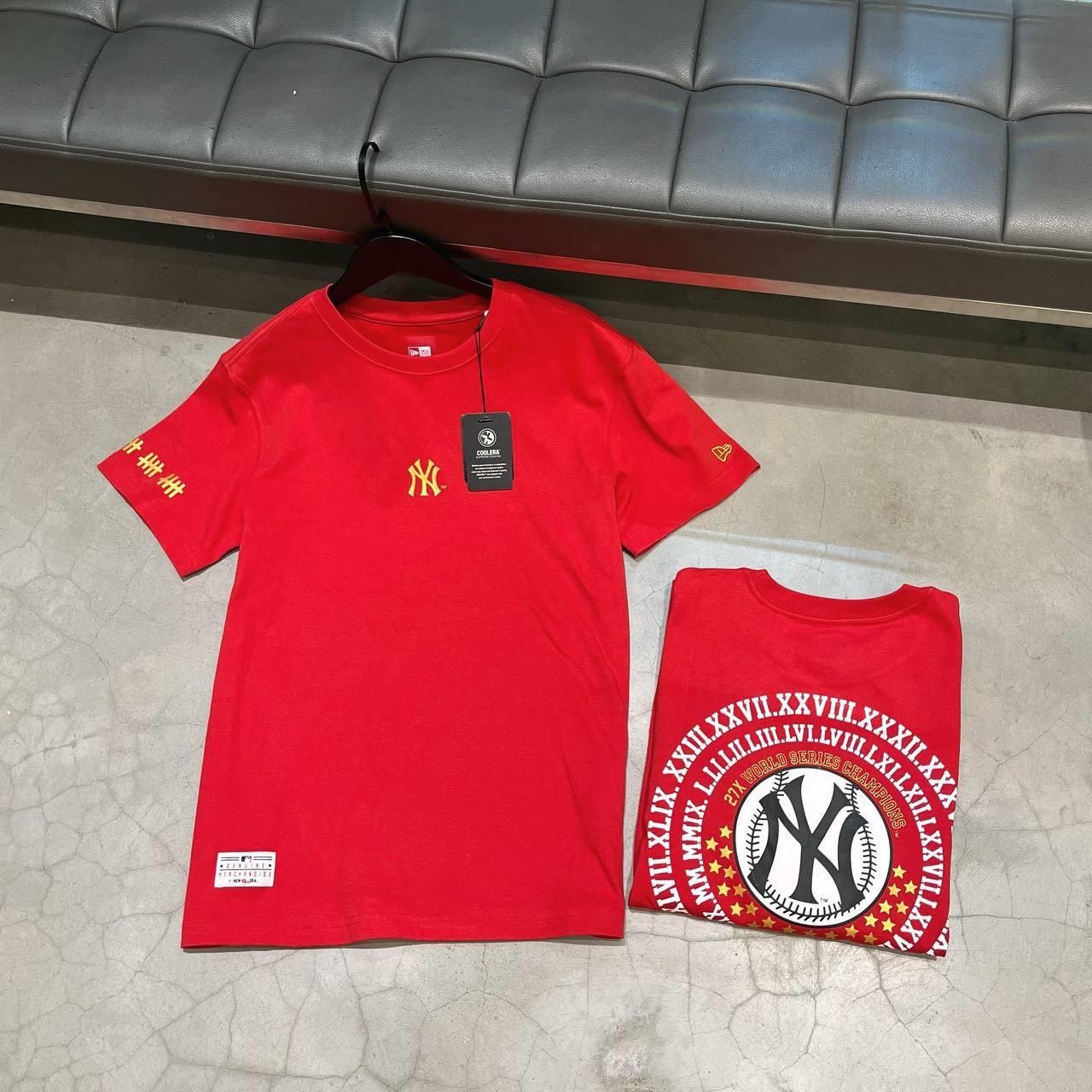 0700 - HÀNG CHÍNH HÃNG - ÁO THUN NEW ERA - NY TRỐNG ĐỒNG ĐỎ - *RED* - Code: 12119410