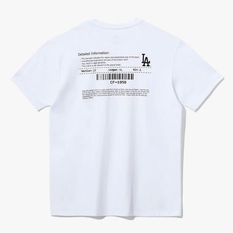 0651 - HÀNG CHÍNH HÃNG - ÁO THUN NEW ERA - TICKET STADIUM TRẮNG - *WHITE* - Code: 12544705