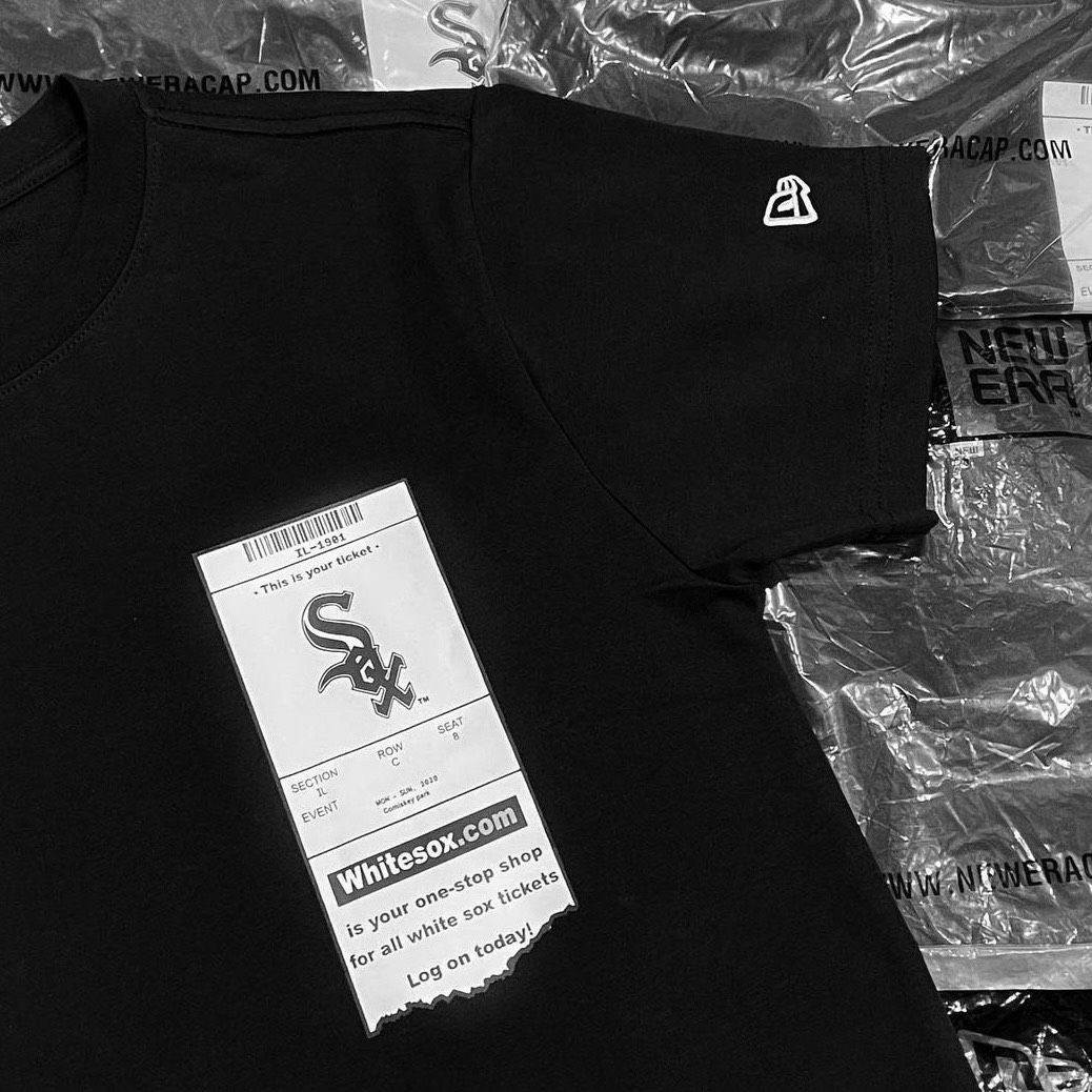 0652 - HÀNG CHÍNH HÃNG - ÁO THUN NEW ERA - TICKET STADIUM ĐEN - *BLACK* - Code: 12544706
