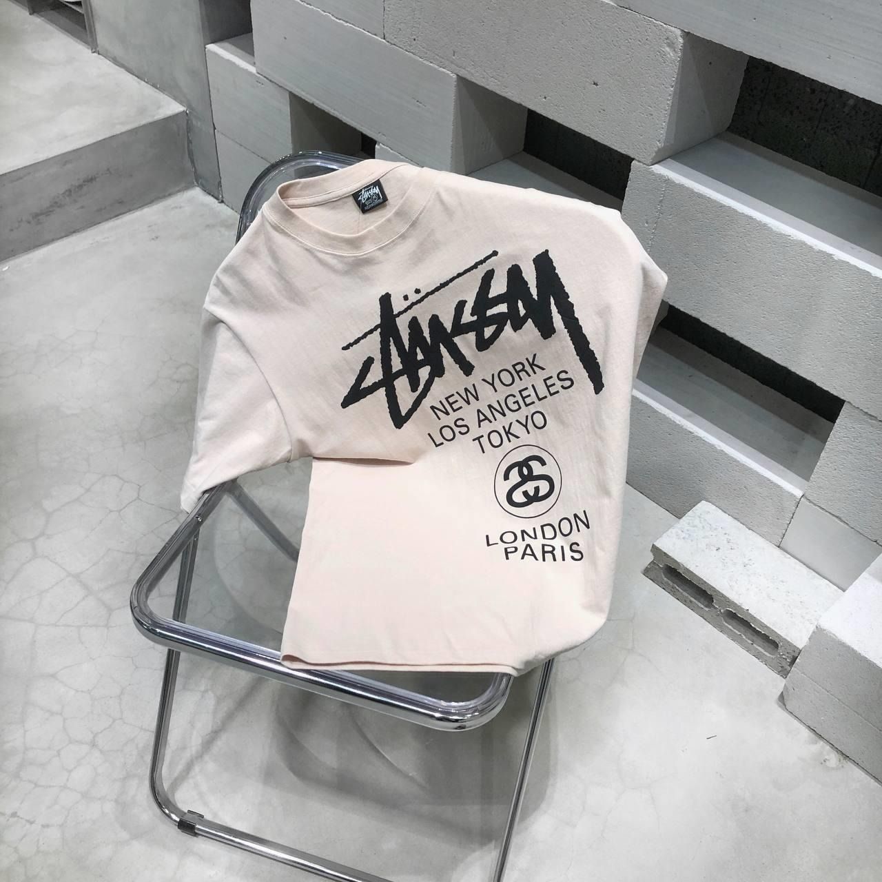 1133 - HÀNG CHÍNH HÃNG - ÁO THUN STUSSY - STUSSY WORLD TOUR - BEGIE