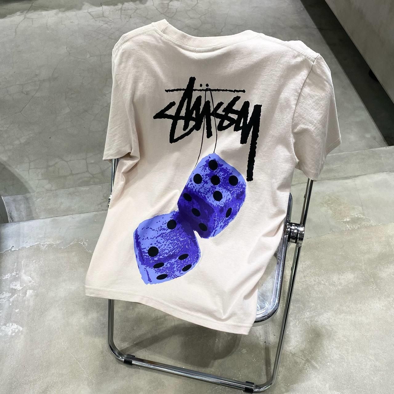 1136 - HÀNG CHÍNH HÃNG - ÁO THUN STUSSY - STUSSY FUZZY DICE SMOKE