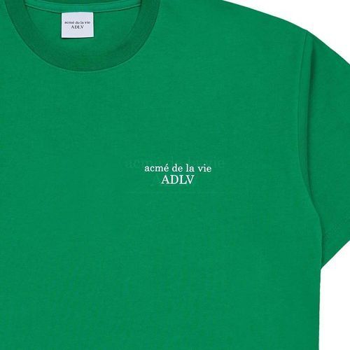 1144 - HÀNG CHÍNH HÃNG - ÁO PHÔNG ACMÉ DE LA VIE ADLV TSHIRT LOGO SEASON2 MÀU XANH LÁ