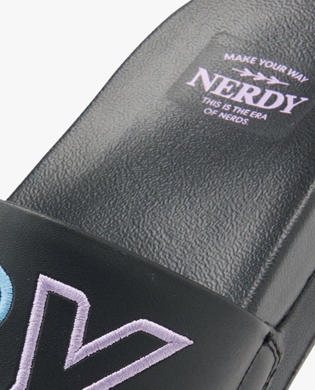 1201 - HÀNG CHÍNH HÃNG - DÉP NERDY QUAI NGANG 7 MÀU - BLACK - CODE : PNES23SD12