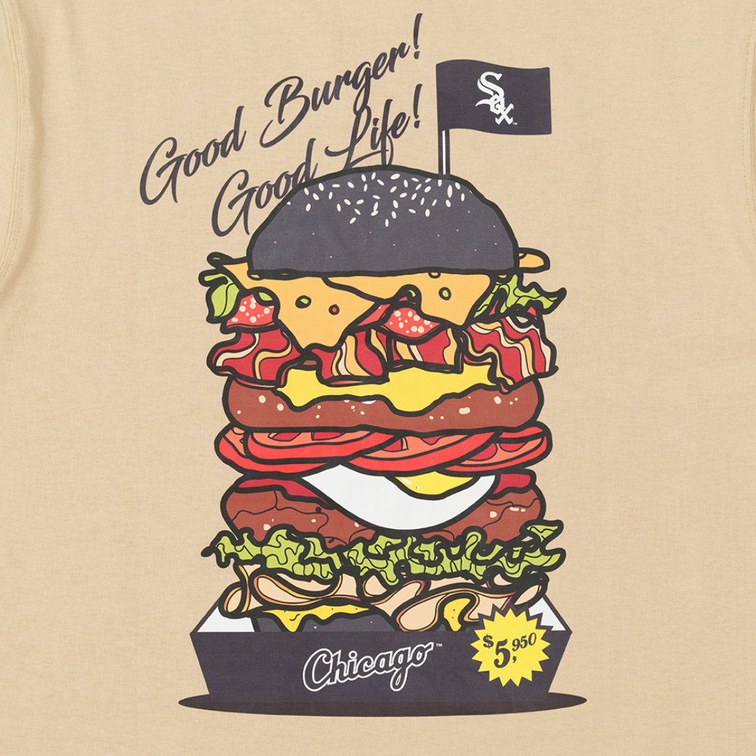 1669 - HÀNG CHÍNH HÃNG - ÁO THUN NEW ERA - CHICAGO WHITE SOX BURGER LIFE OAT MILK (BE) - CODE: 13527272