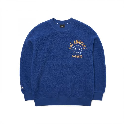 1694 - HÀNG CHÍNH HÃNG - ÁO MLB LIKE SMILE FLEECE MEGA NY YANKEES - NAVY - CODE: 3AMTF5516-07INS
