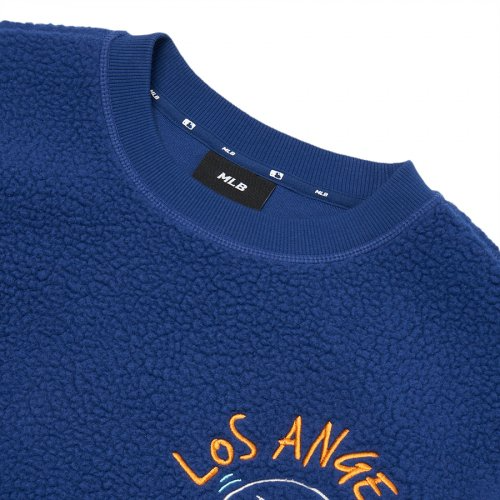1694 - HÀNG CHÍNH HÃNG - ÁO MLB LIKE SMILE FLEECE MEGA NY YANKEES - NAVY - CODE: 3AMTF5516-07INS