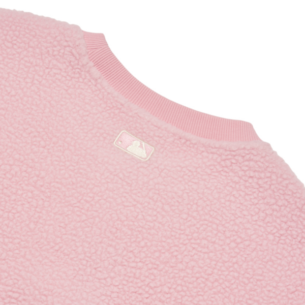 1693 - HÀNG CHÍNH HÃNG - ÁO MLB LIKE SMILE FLEECE MEGA NY YANKEES - PINK - CODE: 3AMTF5516-50PKS