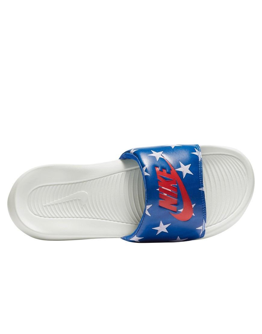 1724 - HÀNG CHÍNH HÃNG - DÉP NIKE VICTORI ONE WHITE BLUE - CODE: CN9676400