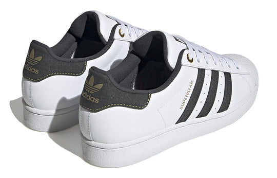 1986 - HÀNG CHÍNH HÃNG - GIÀY ADIDAS SUPERSTAR DENIM WHITE CARBON GOLD - CODE: ID1712