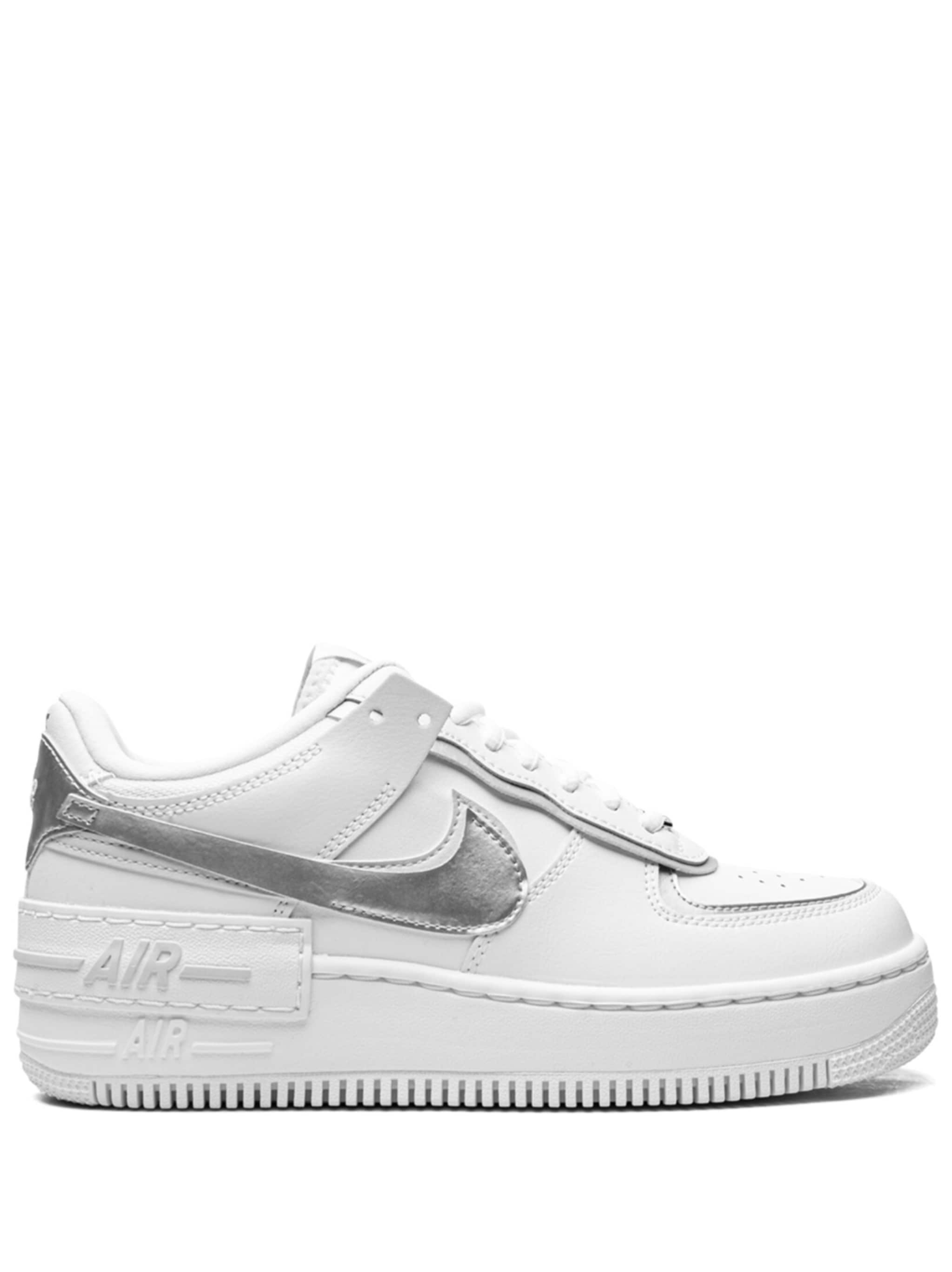 2004 - HÀNG CHÍNH HÃNG - GIÀY NIKE AIR FORCE 1 SHADOW 'WHITE METALLIC SILVER' - CODE: CI0919 119
