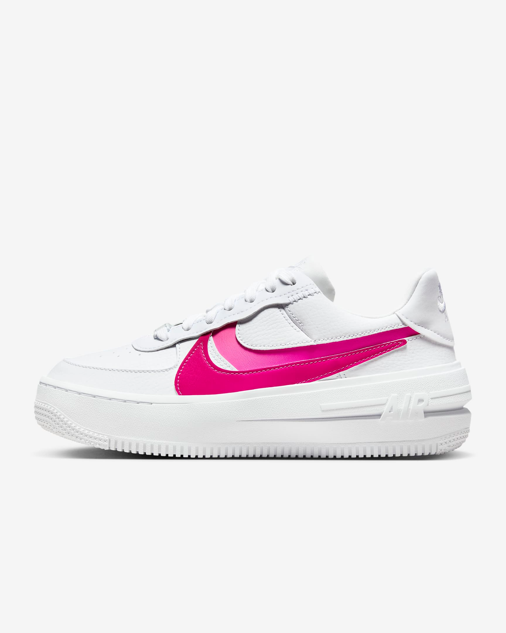  2158 - HÀNG CHÍNH HÃNG - GIÀY NIKE AIR FORCE ONE PLATFORM - WHITE/ FIREBERRY - CODE: FJ2986 100 