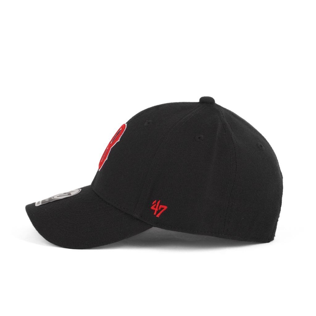 2311 - HÀNG CHÍNH HÃNG - MŨ - NÓN MLB 47 - B ĐỎ VIỀN TRẮNG