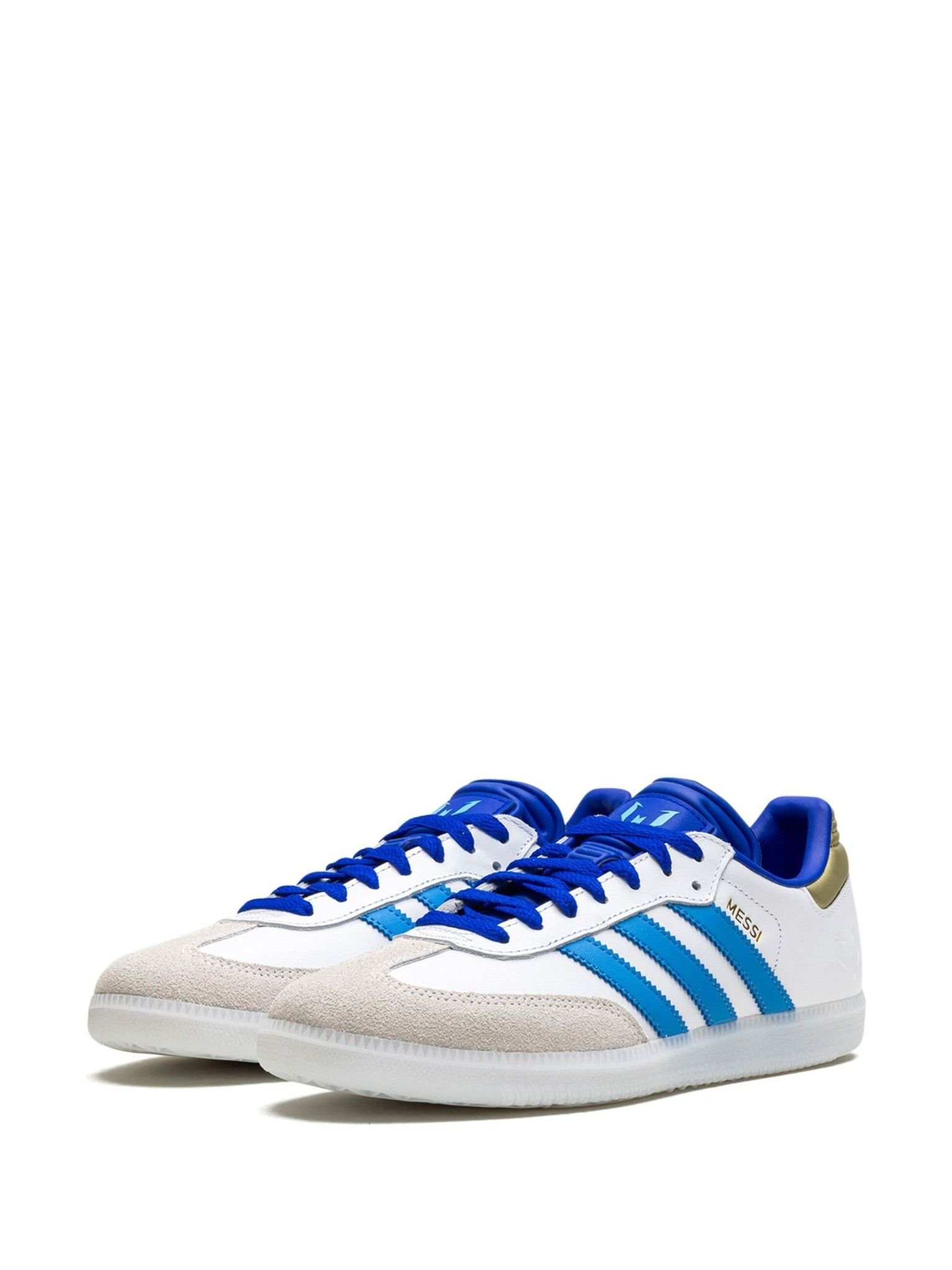 2327 - HÀNG CHÍNH HÃNG - GIÀY ADIDAS SAMBA X MESSI - TRẮNG SỌC XANH - CODE ID3550
