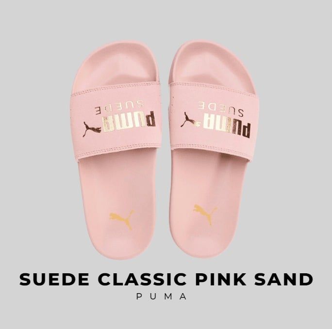 2328 - HÀNG CHÍNH HÃNG - DÉP PUMA SUEDE - ĐẲNG CẤP SỌC HÔNG - *HỒNG/PINK*