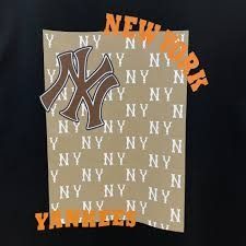 2202 - HÀNG CHÍNH HÃNG - ÁO THUN MLB - NY ORANGE LOGO - BLACK - CODE 3ATSM0443-50BKS