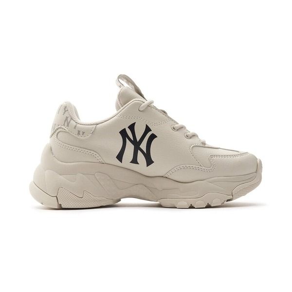 2344 - HÀNG CHÍNH HÃNG - GIÀY MLB CHUNKY MONOGRAM NY YANKEES - ĐEN V2 - CODE 3ASHBMN3N-50BKS