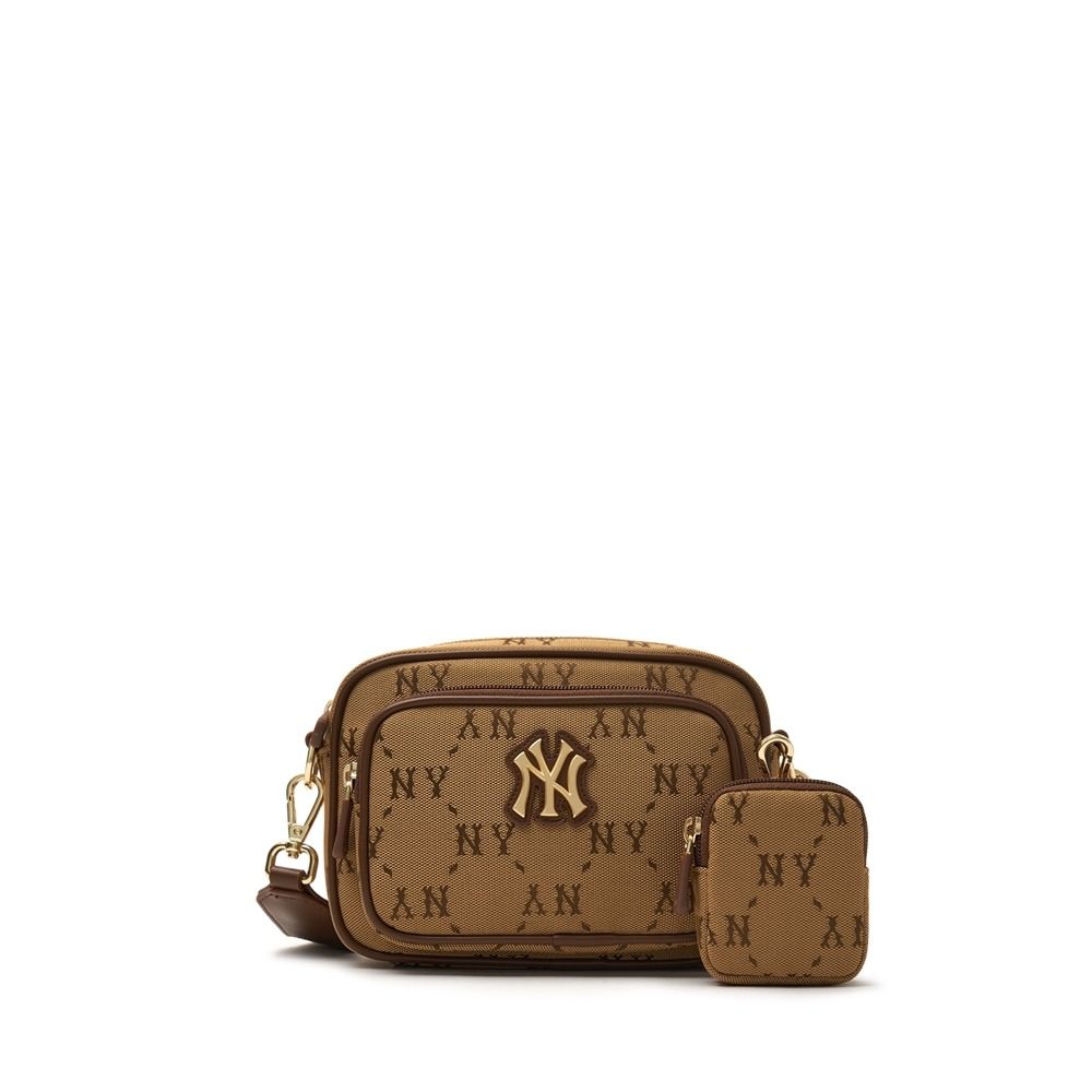 2453 - HÀNG CHÍNH HÃNG - TÚI MLB CROSS MLB MONOGRAM JQD NEW YORK YANKEES *SS24* - NÂU - CODE: 7ACRMDA4 50BGS