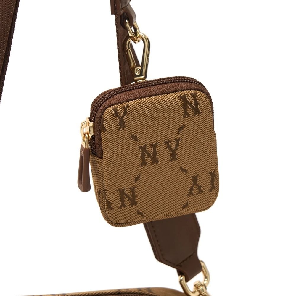 2453 - HÀNG CHÍNH HÃNG - TÚI MLB CROSS MLB MONOGRAM JQD NEW YORK YANKEES *SS24* - NÂU - CODE: 7ACRMDA4 50BGS