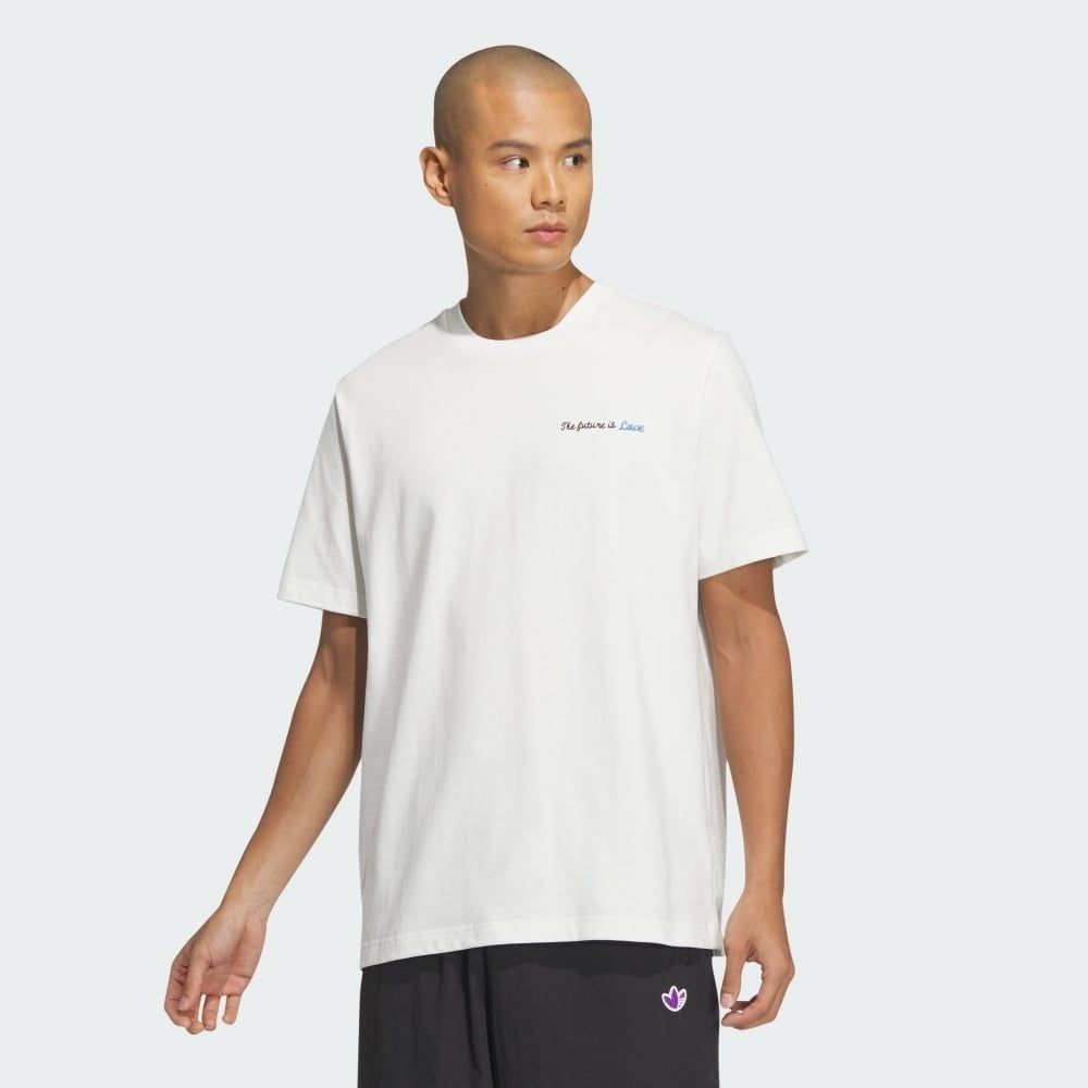 2495 - HÀNG CHÍNH HÃNG - ÁO THUN ADIDAS LOVE - TRẮNG