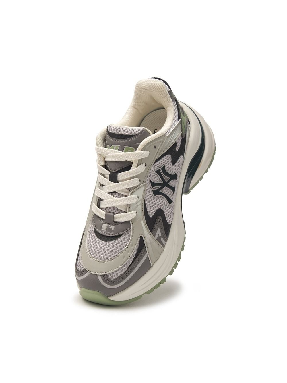 2499 - HÀNG CHÍNH HÃNG - GIÀY MLB RUNNER - XÁM ĐẾ XANH - CODE 3ARNSPL4N-50GRS