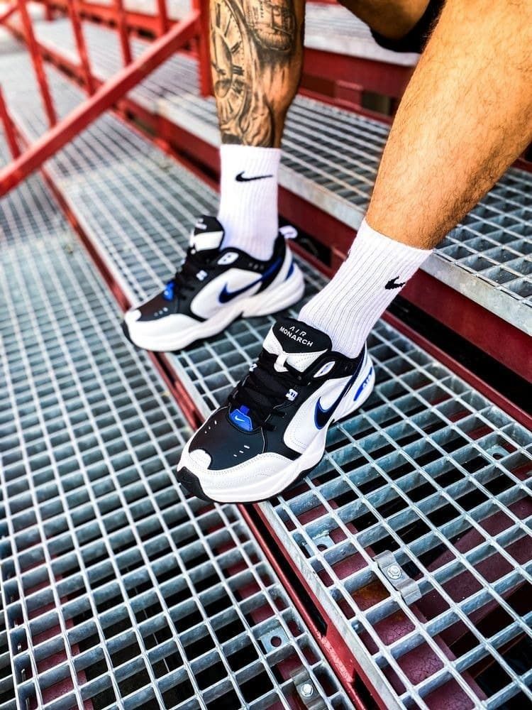 2501 - HÀNG CHÍNH HÃNG - GIÀY NIKE AIR MONARCH IV - TRẮNG XANH - CODE: 415445-002