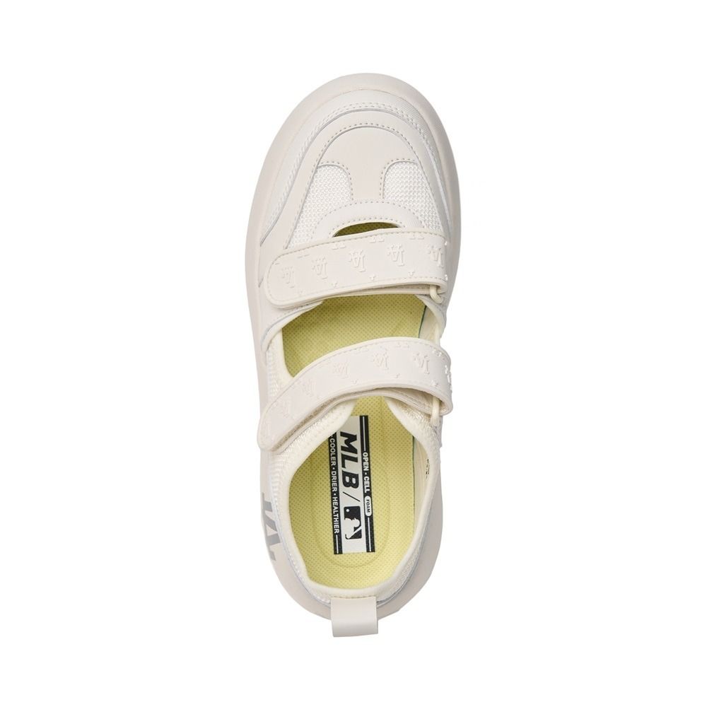 2506 - HÀNG CHÍNH HÃNG - GIÀY SANDAL MLB CHUNKY BASE LA DODGERS - IVORY - CODE: 3ASDCMB43-07IVS