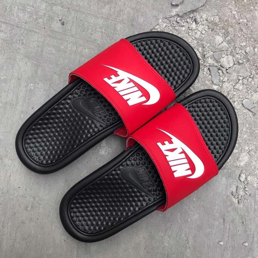 2508 - HÀNG CHÍNH HÃNG - DÉP NIKE BENASSI JDI - ĐEN/ĐỎ - CODE: 343880-026