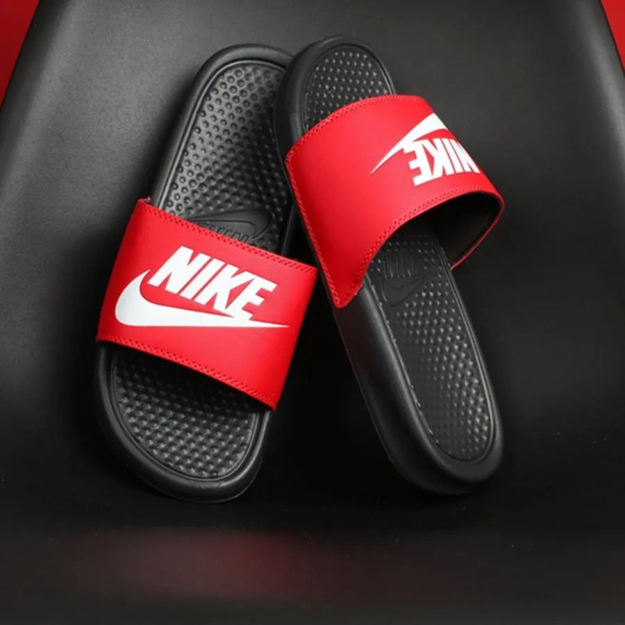 2508 - HÀNG CHÍNH HÃNG - DÉP NIKE BENASSI JDI - ĐEN/ĐỎ - CODE: 343880-026