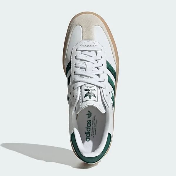 2563 - HÀNG CHÍNH HÃNG - GIÀY ADIDAS SAMBA WHITE/ GREEN *ĐẾ GUM - CODE: ID0440