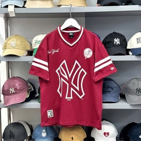 2589 - HÀNG CHÍNH HÃNG - ÁO THUN NEW ERA - JERSEY NEW YORK - ĐỎ ĐÔ - CODE: 13505030