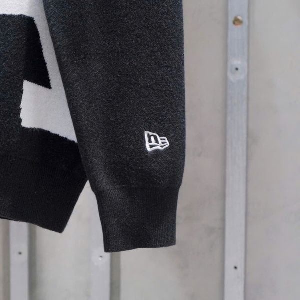 2635 - HÀNG CHÍNH HÃNG - ÁO LEN SWEATER NEW ERA LA BIG LOGO - ĐEN - CODE : 14326431