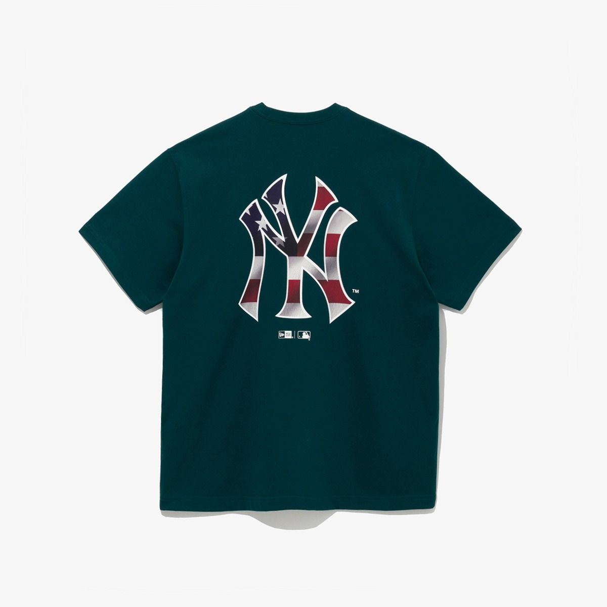  2099 - HÀNG CHÍNH HÃNG - ÁO THUN NEW ERA  - NEW YORK YANKEES INDEPENDENCE DAY T-SHIRT DEEP TEAL - CỜ MỸ - GREEN - XANH  SS24 - CODE: 14179162 