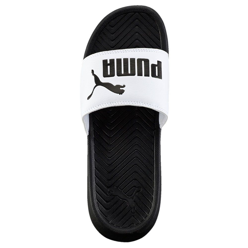 1467 - HÀNG CHÍNH HÃNG - DÉP PUMA POPCAT - *WHITE/ BLACK (ĐEN QUAI TRẮNG)* - CODE: 360265-01
