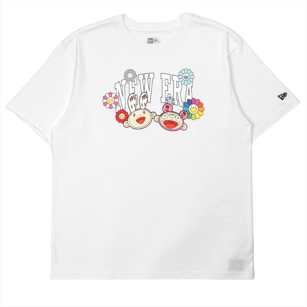 1716 - HÀNG CHÍNH HÃNG - ÁO THUN NEW ERA x TAKASHI MURAKAMI KAIKAI KIKI RELAXED - TRẮNG