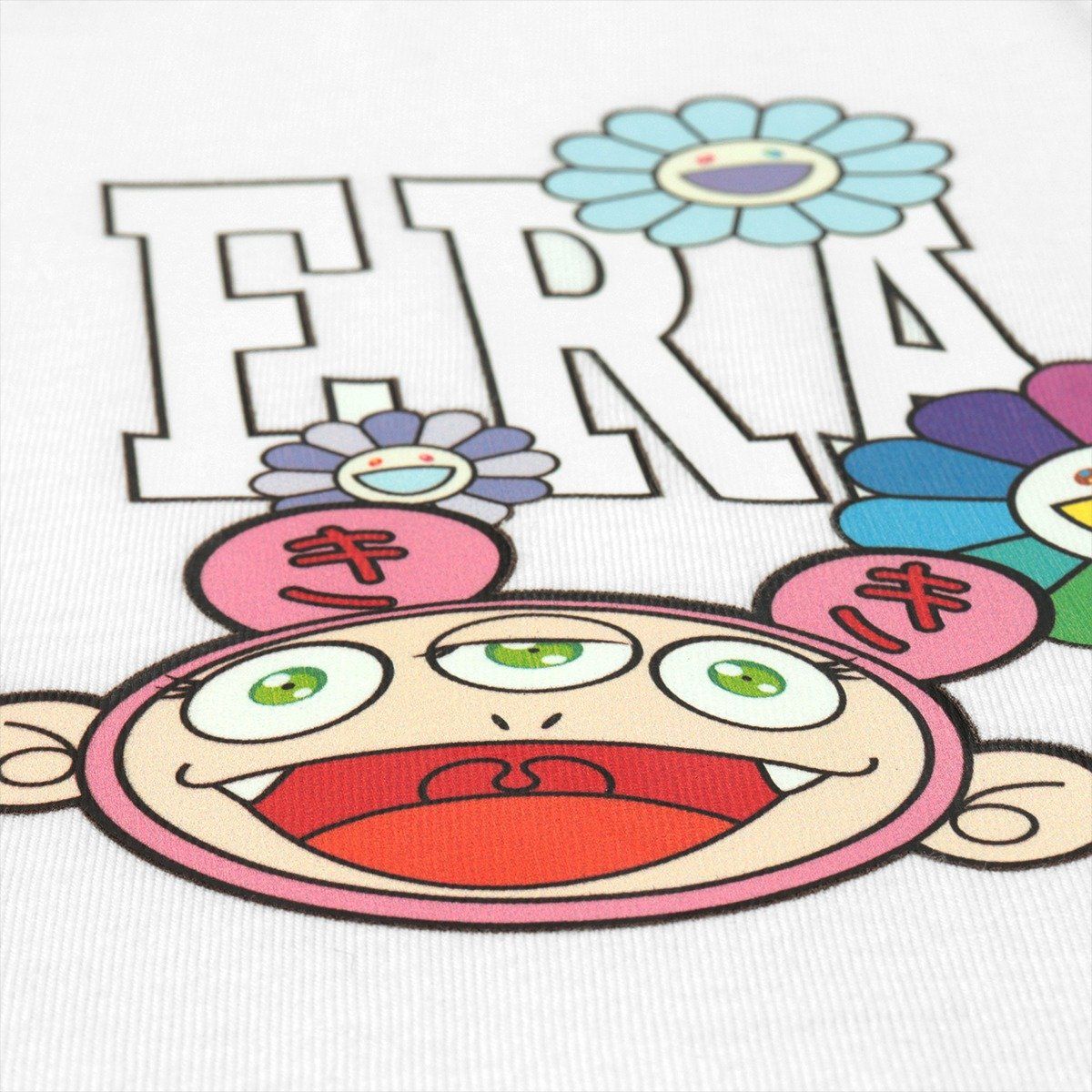1716 - HÀNG CHÍNH HÃNG - ÁO THUN NEW ERA x TAKASHI MURAKAMI KAIKAI KIKI RELAXED - TRẮNG