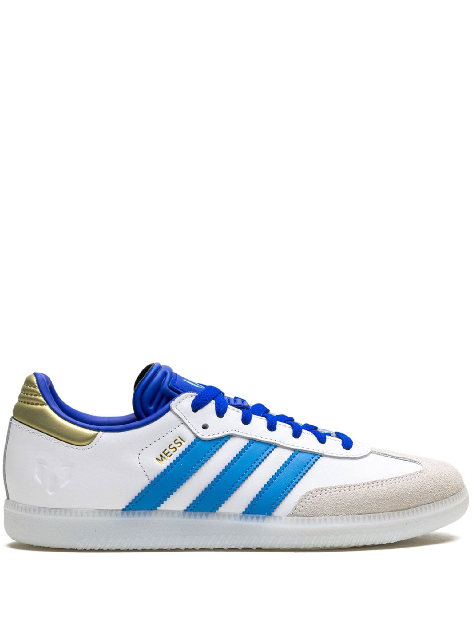 2327 - HÀNG CHÍNH HÃNG - GIÀY ADIDAS SAMBA X MESSI - TRẮNG SỌC XANH - CODE ID3550