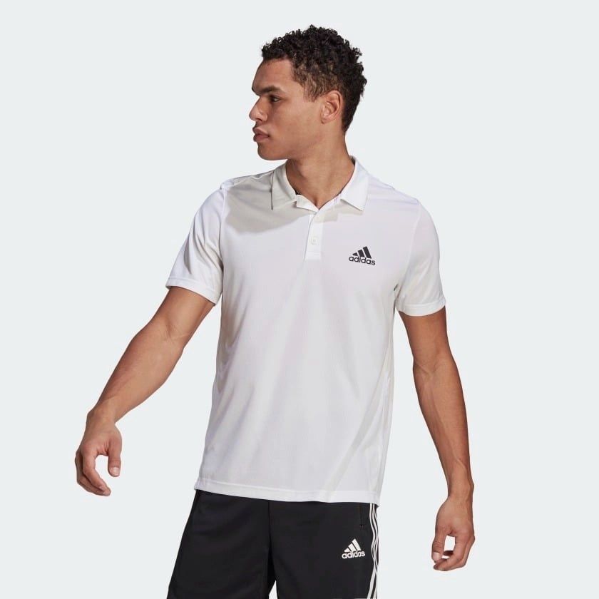  0865 - HÀNG CHÍNH HÃNG - ÁO ADIDAS POLO TRẮNG - * WHITE * CODE : GM2154 