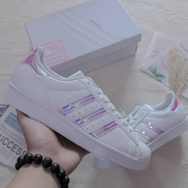 2113 - HÀNG CHÍNH HÃNG - Giày Adidas Superstar ‘White Iridescent’ - CODE: FY1264