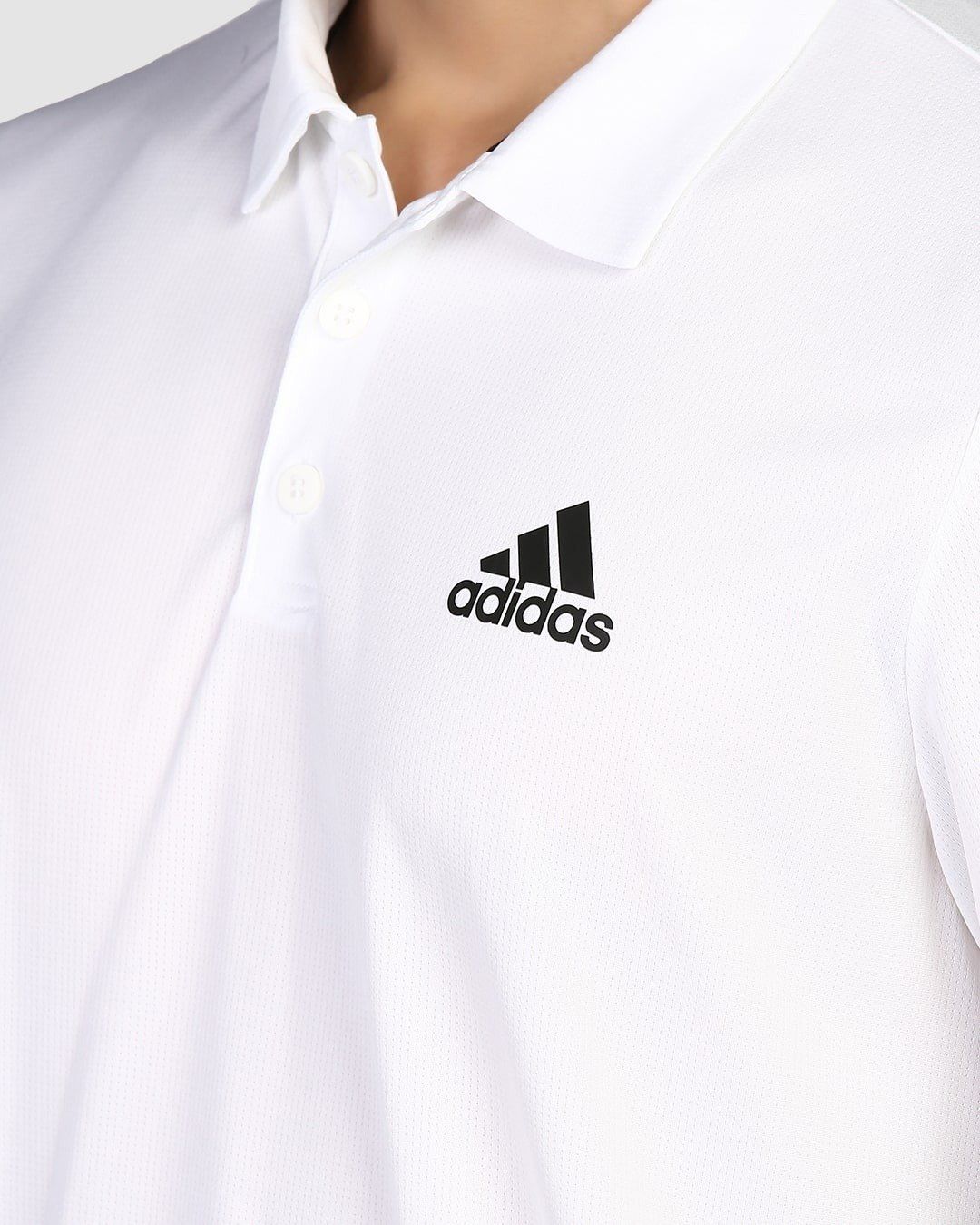 0865 - HÀNG CHÍNH HÃNG - ÁO ADIDAS POLO TRẮNG - * WHITE * CODE : GM2154