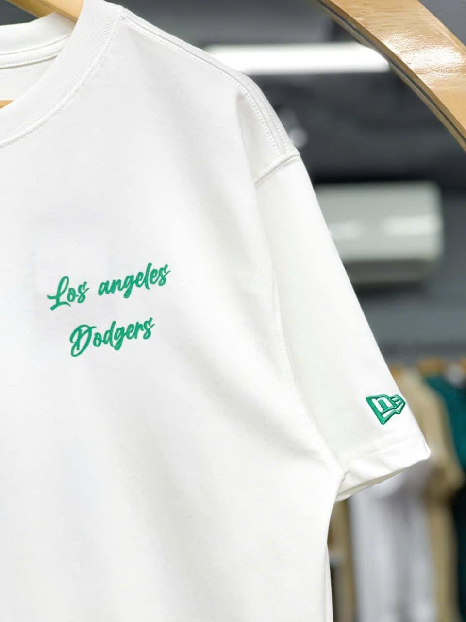 2611 - HÀNG CHÍNH HÃNG - ÁO THUN NEW ERA - LA DODGERS CHỮ GREEN - TRẮNG - CODE: 15488789