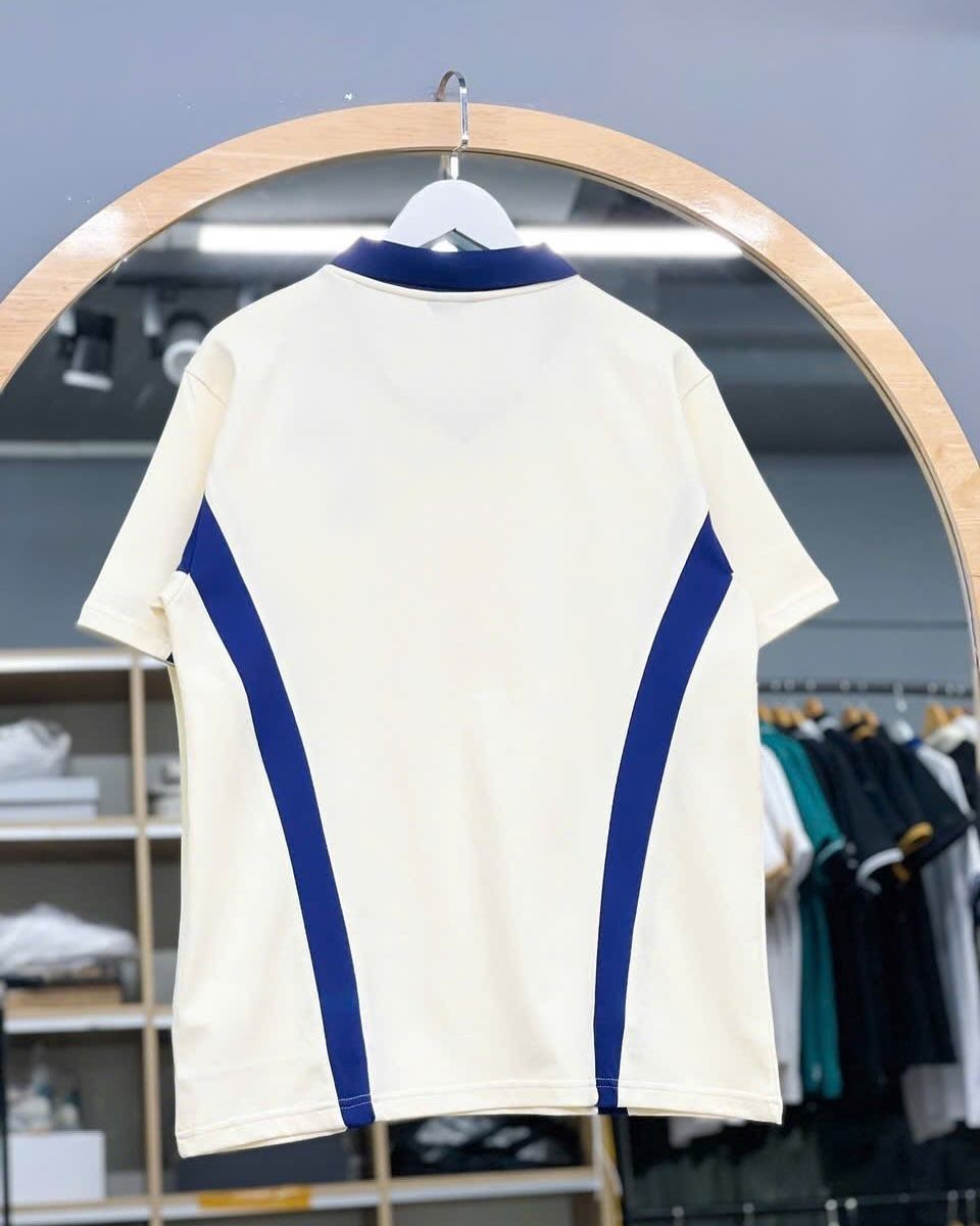2605 - HÀNG CHÍNH HÃNG - ÁO THUN NEW ERA - POLO LOGO LA VIỀN XANH - KEM - CODE: 14113661
