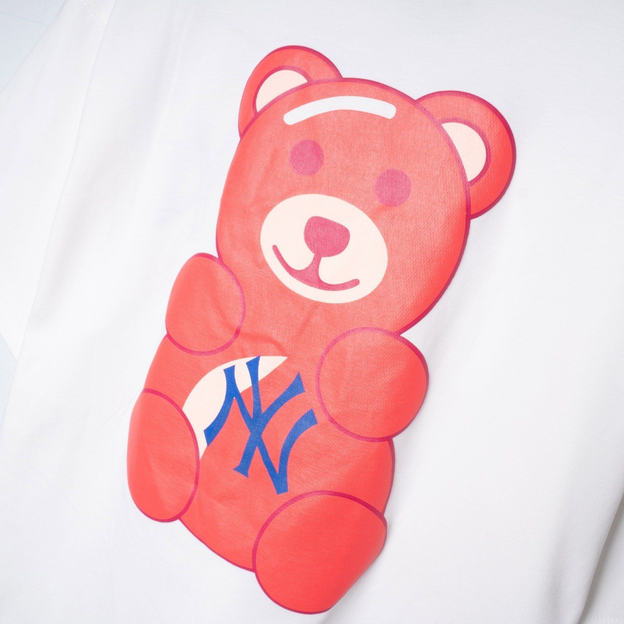 2108 - HÀNG CHÍNH HÃNG - Áo Thun New Era NEW YORK YANKEES BEAR - CON GẤU - TRẮNG - CODE: 14148887