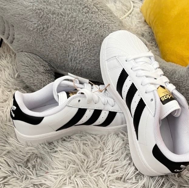 2029 - HÀNG CHÍNH HÃNG - GIÀY ADIDAS SUPERSTAR XLG - *WHITE/GOLD LOGO* - Code: IF9995