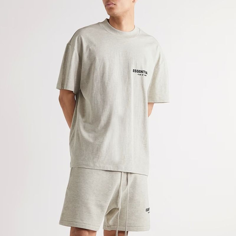 0867 - HÀNG CHÍNH HÃNG - ÁO THUN TEE ESSENTIAL FOG - XÁM TRẮNG * OATMEAL * - SEASON 22