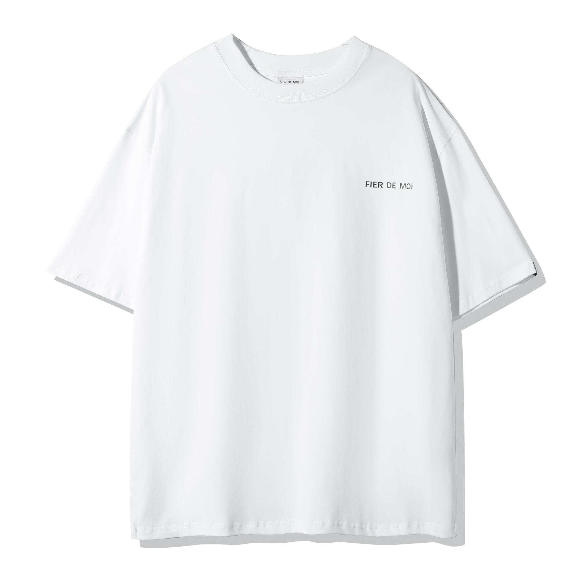 2234 - HÀNG CHÍNH HÃNG - ÁO THUN FIER DE MOI PINK DANDELION SHORT SLEEVE T-SHIRT (WHITE)