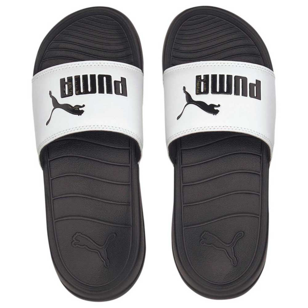1467 - HÀNG CHÍNH HÃNG - DÉP PUMA POPCAT - *WHITE/ BLACK (ĐEN QUAI TRẮNG)* - CODE: 360265-01